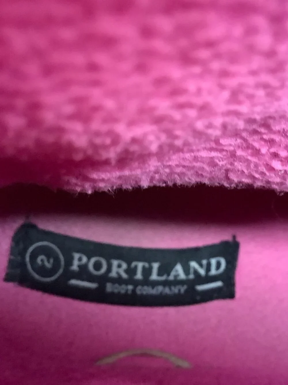 Girls Boots Tie Black Pink Sz 2. Portland Boot Company